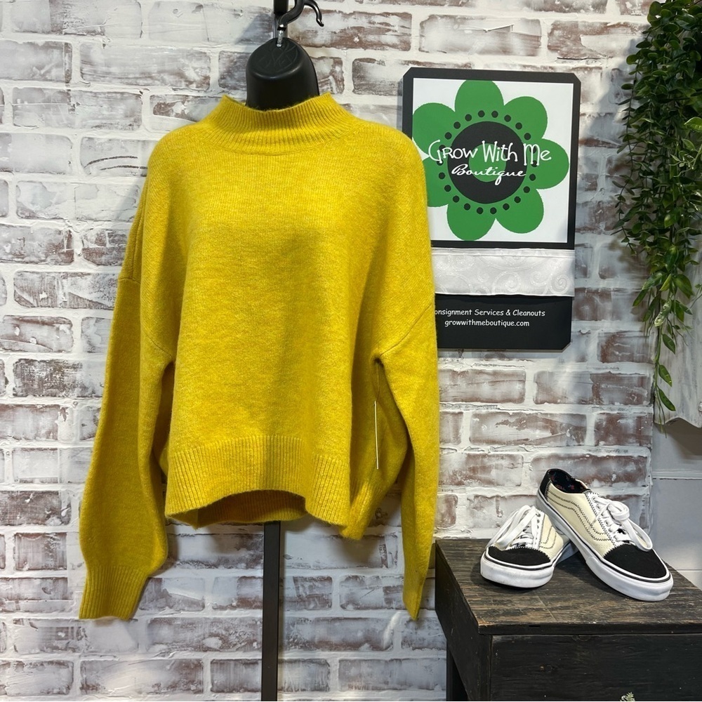 Calvin Klein Jeans Vibrant Yellow Crew Neck Sweater XL